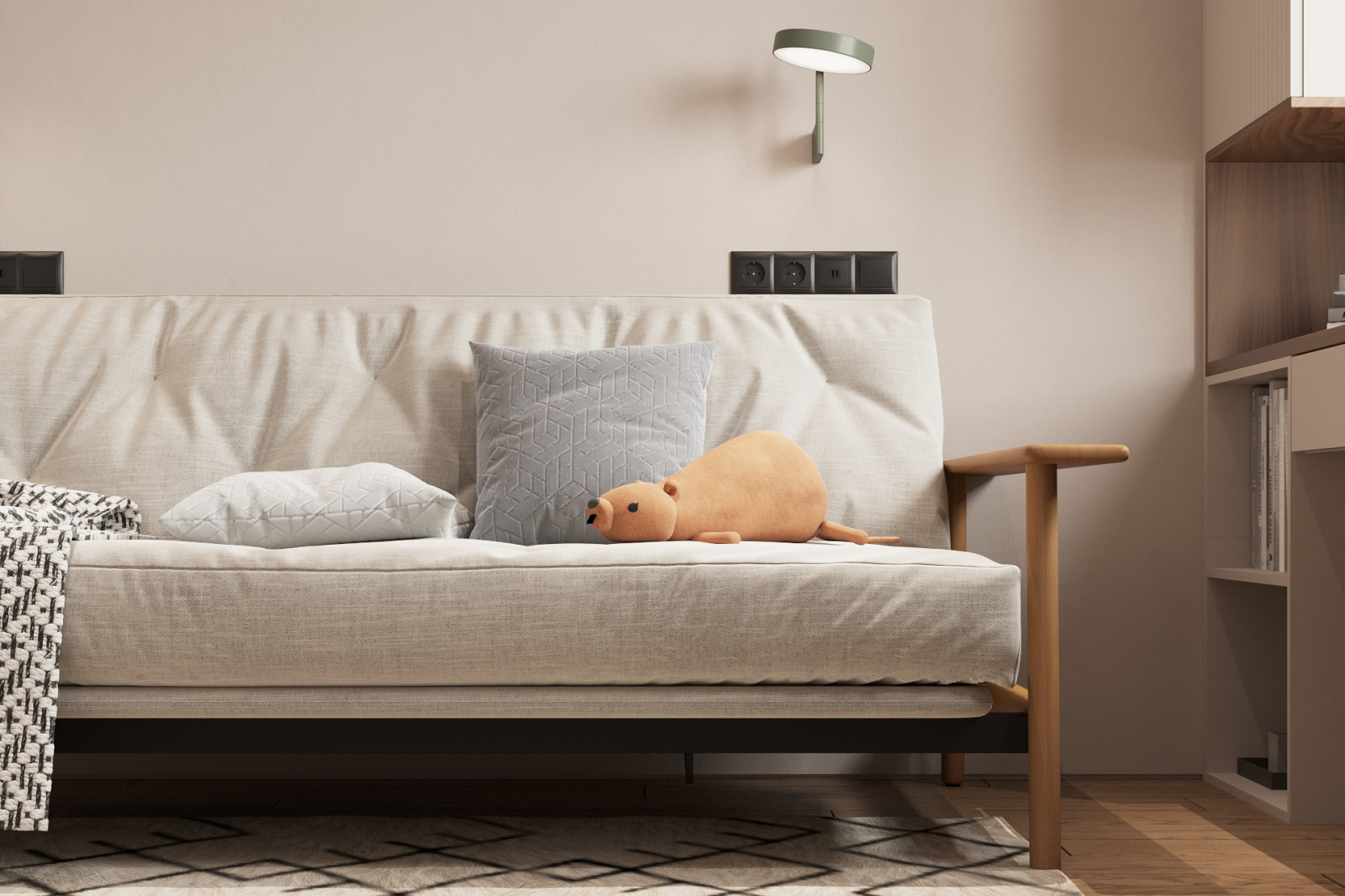 Проект интерьера квартиры "CREAM"