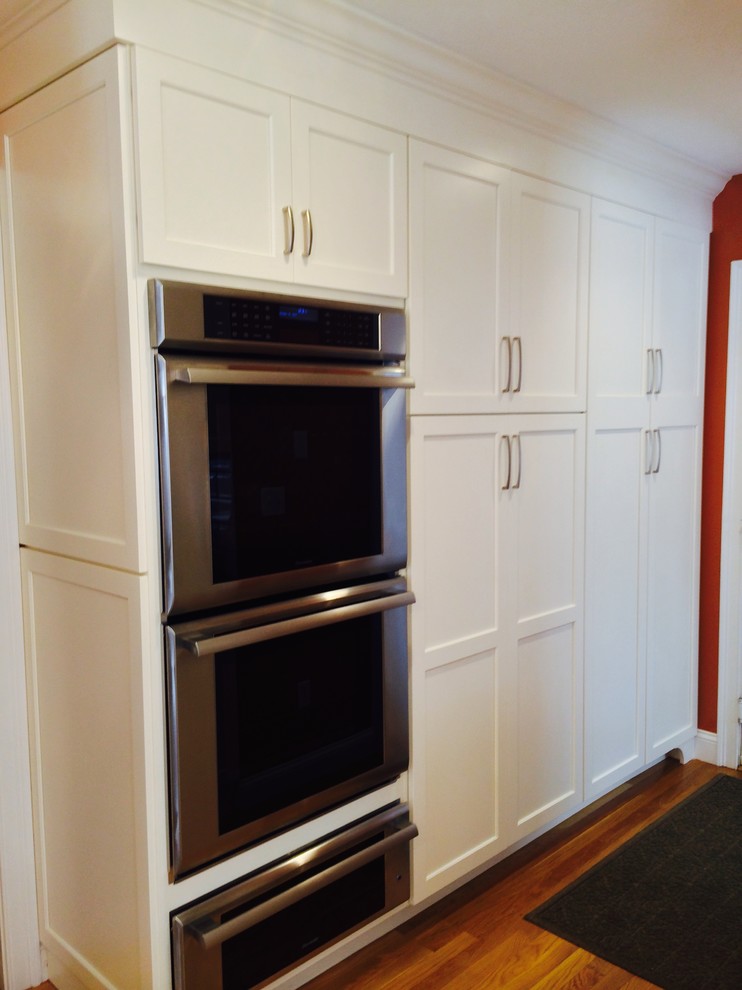 Example of a large transitional kitchen design in Boston