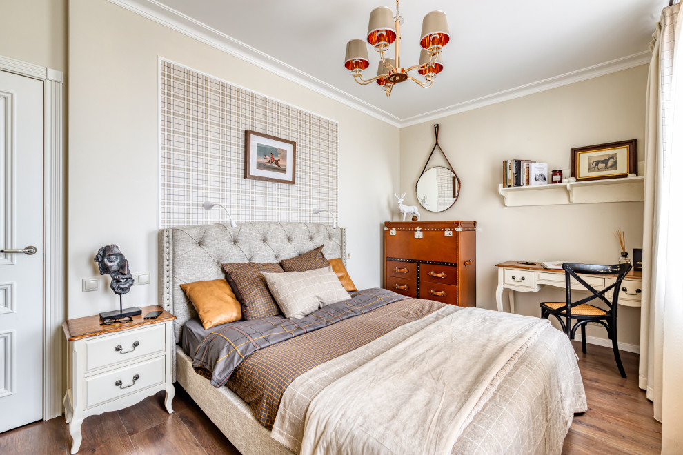 Спальня в тёплых тонах