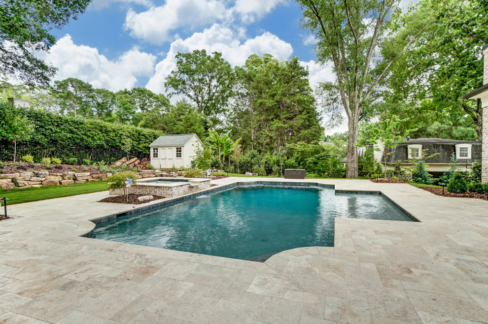 This is an example of a swimming pool in Charlotte.