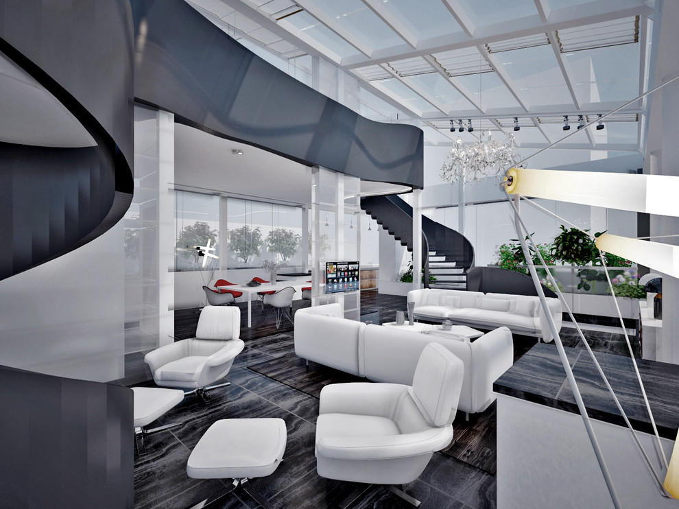 Проект 79 - Интерьер двухуровневой квартиры (14 вариант)