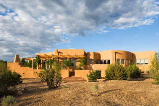 adobe home in new mexico - southwestern - exterior