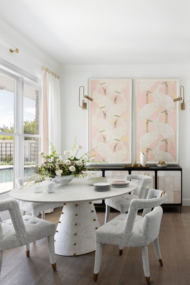 Pretty in Pink - Transitional - Dining Room - Austin - by BRADSHAW ...