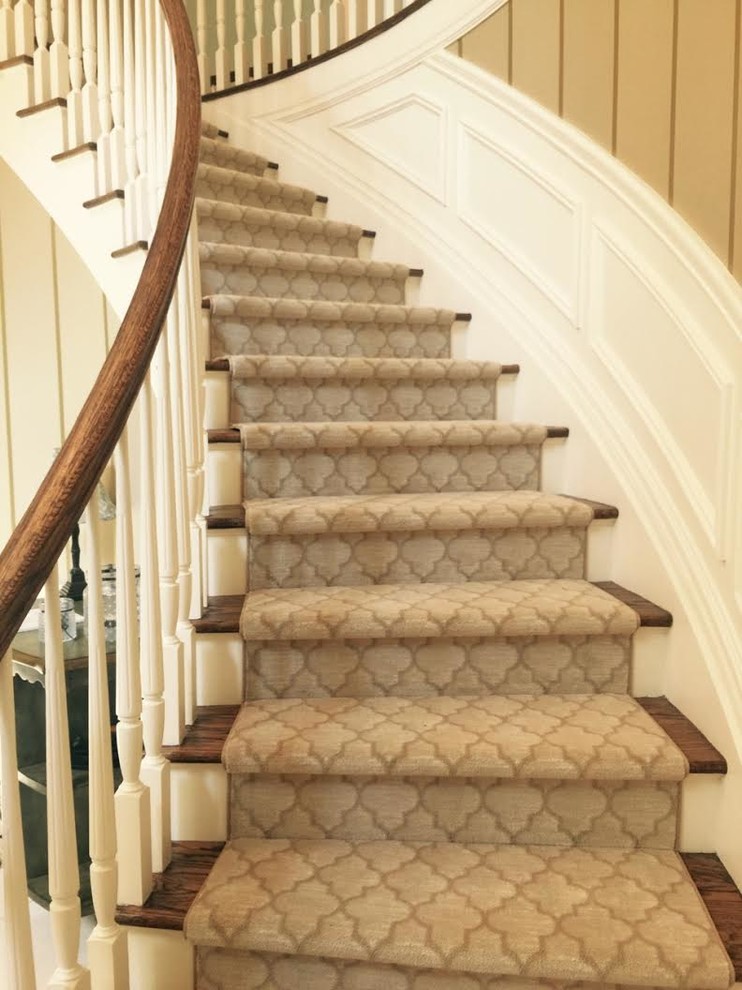 Spiral Staircase Runners Contemporary Staircase New York by J&S