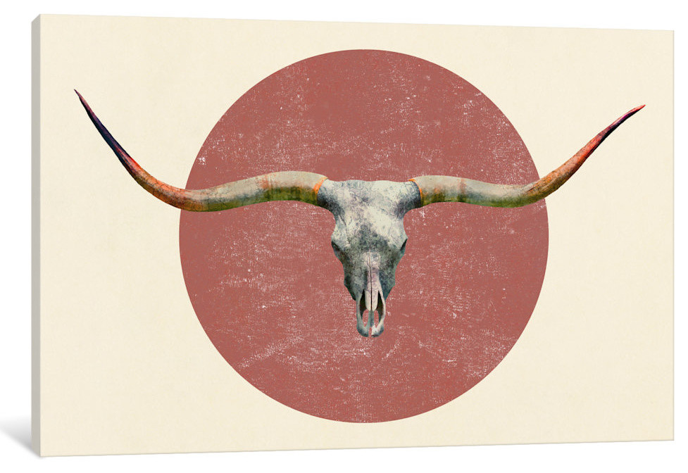 "Longhorn" by Terry Fan, Canvas Print, 40x26"