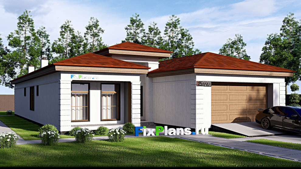 Проект одноэтажного дома 14х23м S234м2 F-17270