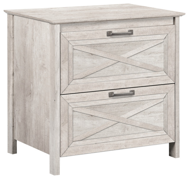 Saint Birch Honduras Washed Gray 2-drawer Lateral Filing Cabinet
