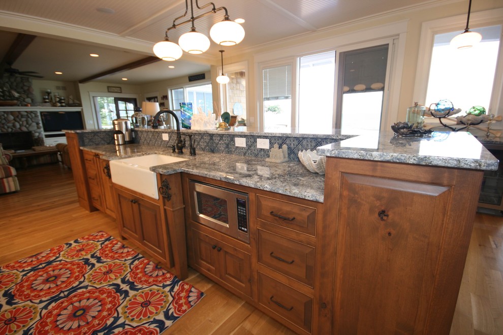 This is an example of a beach style kitchen in Grand Rapids.