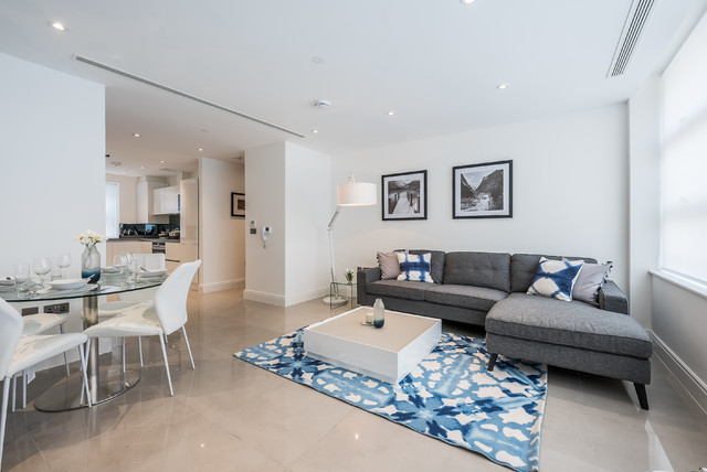 Willlow Place, Westminster modern-vardagsrum