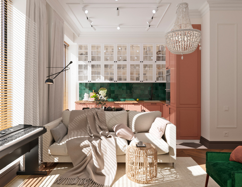 Яркая студия для молодой девушки