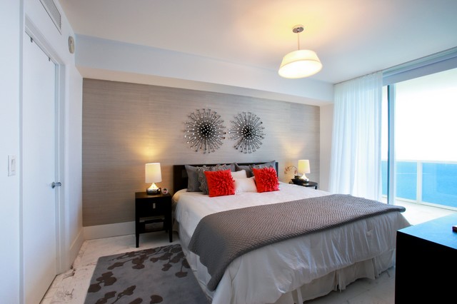 Hallandale Beach Condo contemporary-bedroom