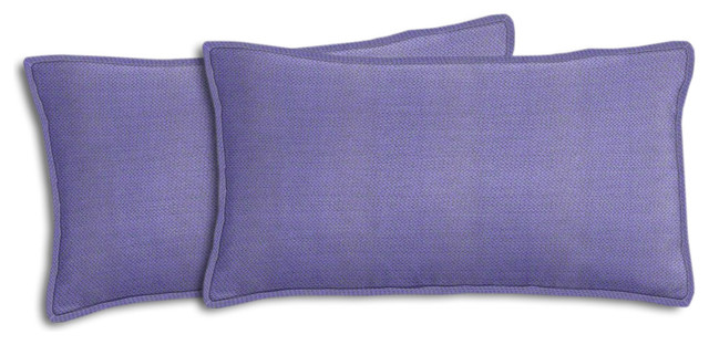 Michelangelo Lavender Outdoor Lumbar Pillow Set Traditional Michelangelo Lavender Outdoor Lumbar Pillow Set