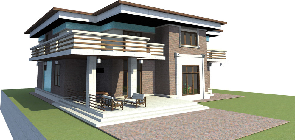 Коттедж в духе Райта