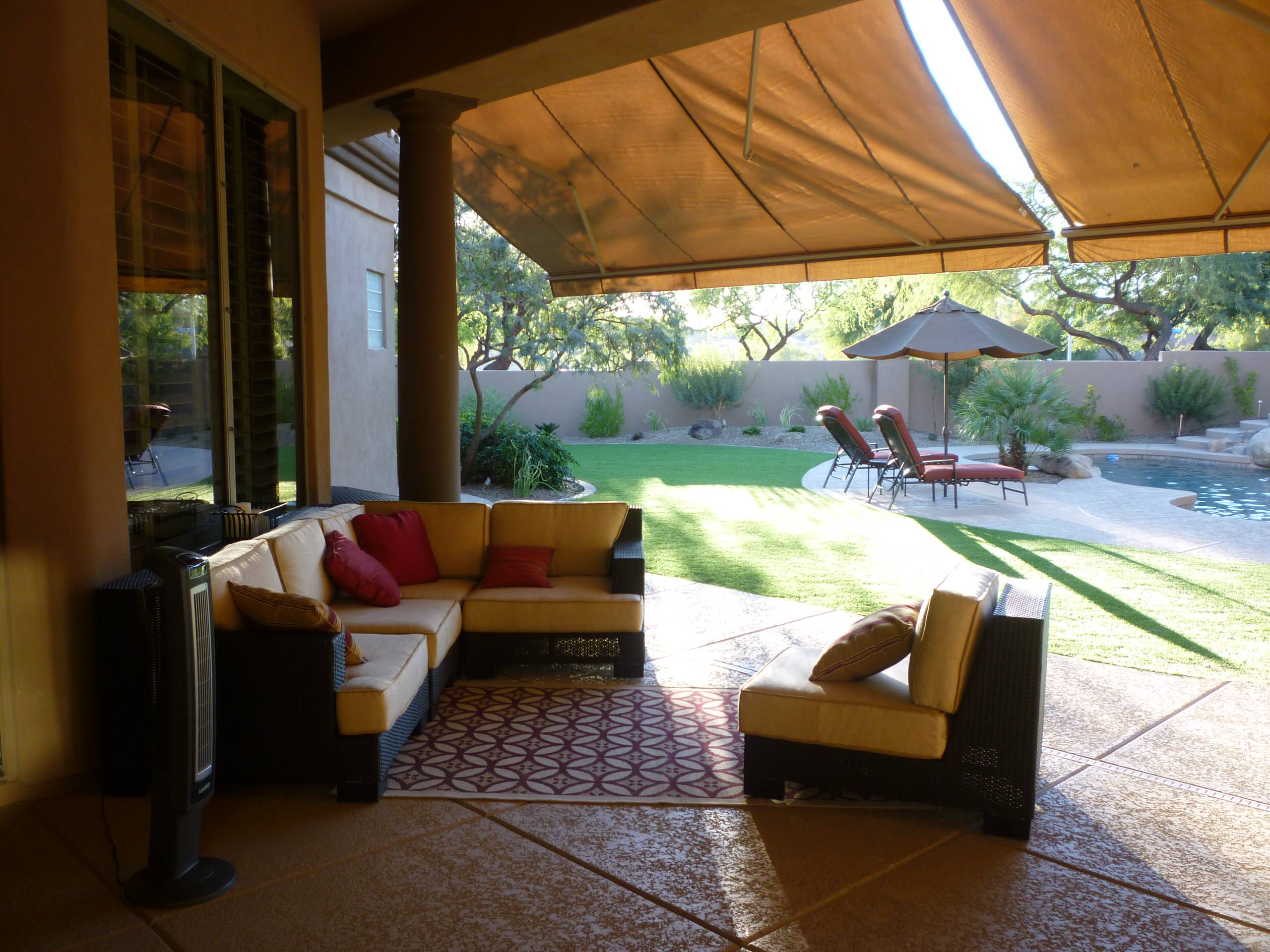 Back Patio & Artificial Turf