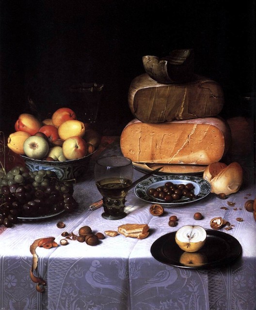 Floris Claesz Van Dijck Laid Table With Cheeses and Fruit Wall Decal