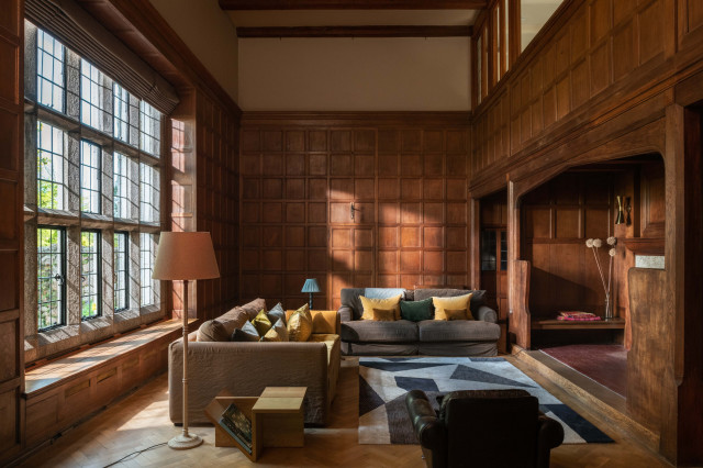 Manor House Devon klassisk-vardagsrum