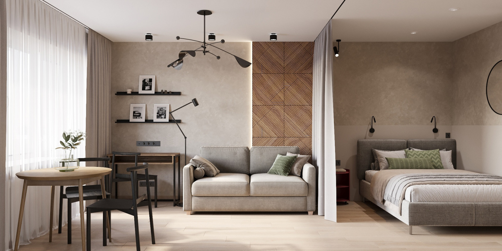 Дизайн проект квартиры , площадью 36 кв.м