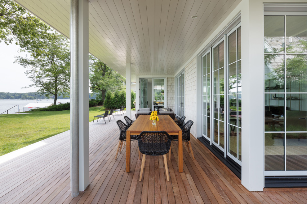 Lakeview Beach House | Lake Minnetonka Custom Home - Beach Style - Deck ...