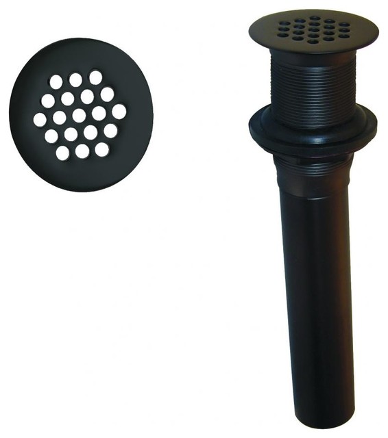 Grid Strainer Lavatory Drain W/O Overflow Holes Exposed In Polished