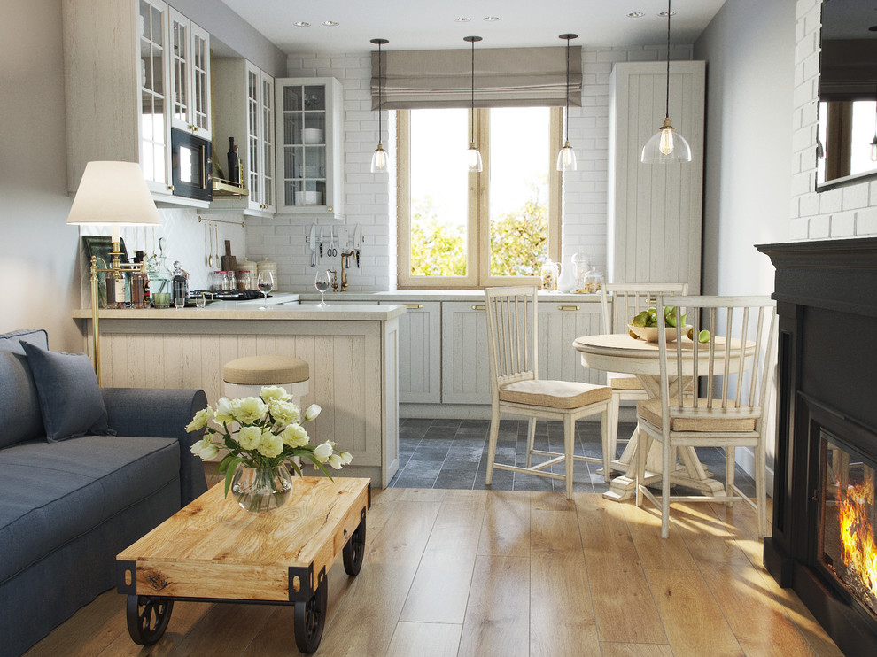 Визуализация по кухне-гостиной в Новой Москве