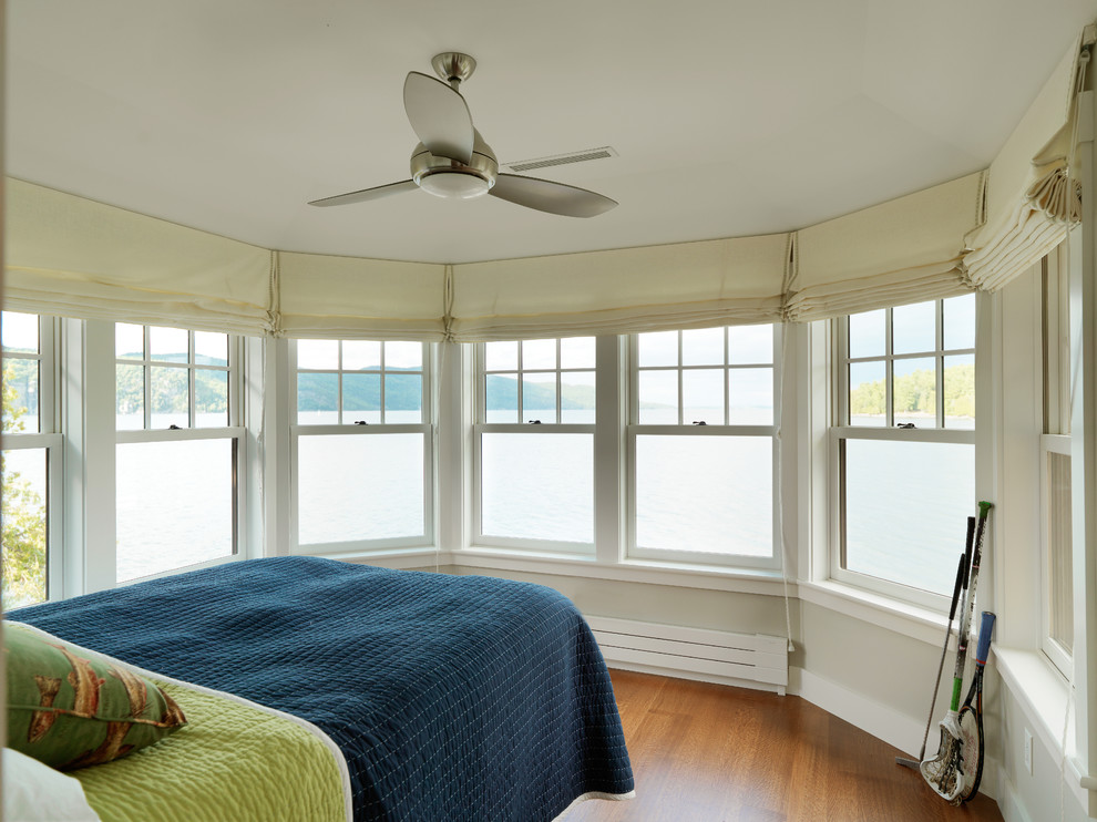 Inspiration for a coastal bedroom remodel in Burlington