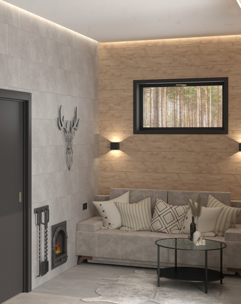 Дом с верандой и баней