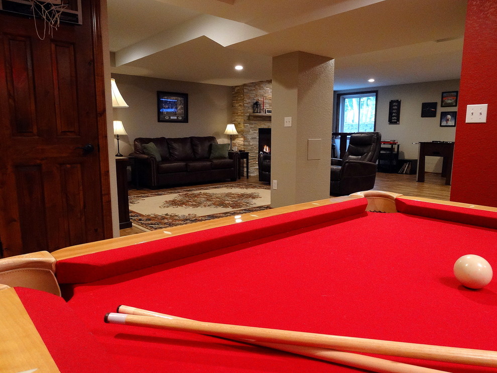 Finished Lower Level in West Bend, WI.