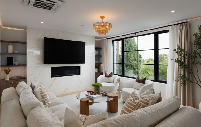 Open Living Room with Large Windows contemporary-living-room