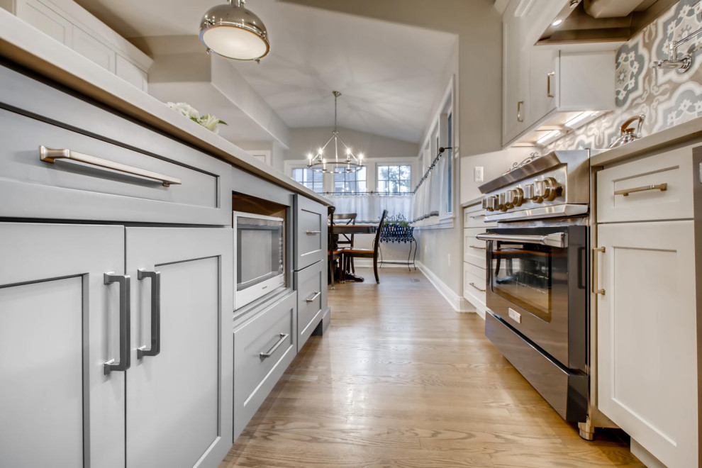 Transitional kitchen photo in Denver