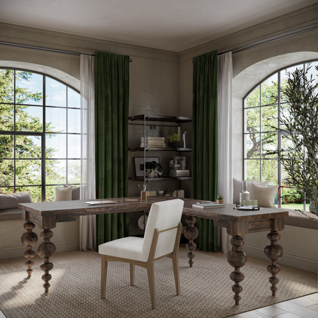 Olivia Corner Desk Arbeitszimmer Sonstige von James and James