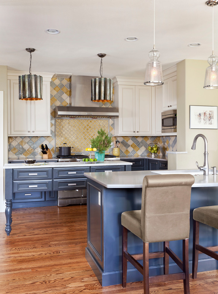 Design ideas for an eclectic kitchen in Denver.