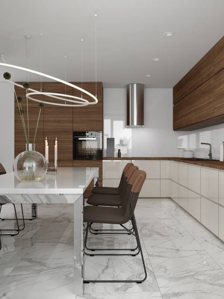 Проект квартиры 180 кв м «Монохром»