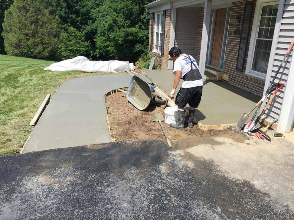 New concrete setting