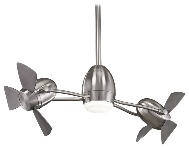 Minka Aire Cage Free Gyro Brushed Nickel 42 Ceiling Fan Minka Aire Cage Free Gyro Brushed