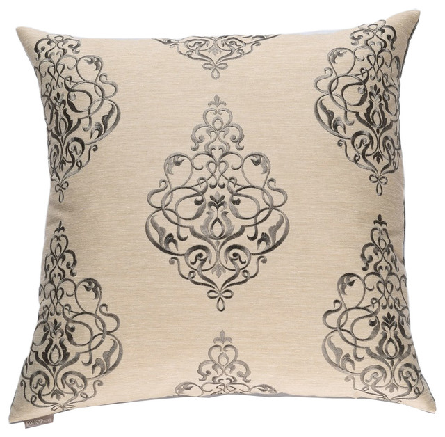 Canaan Company 24 X24 Accent Pillow Buckingham Pewter
