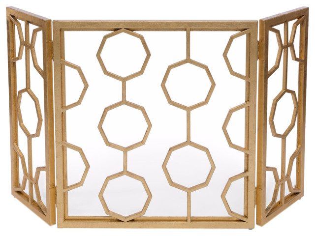 Doheny Fire Screen, Gold