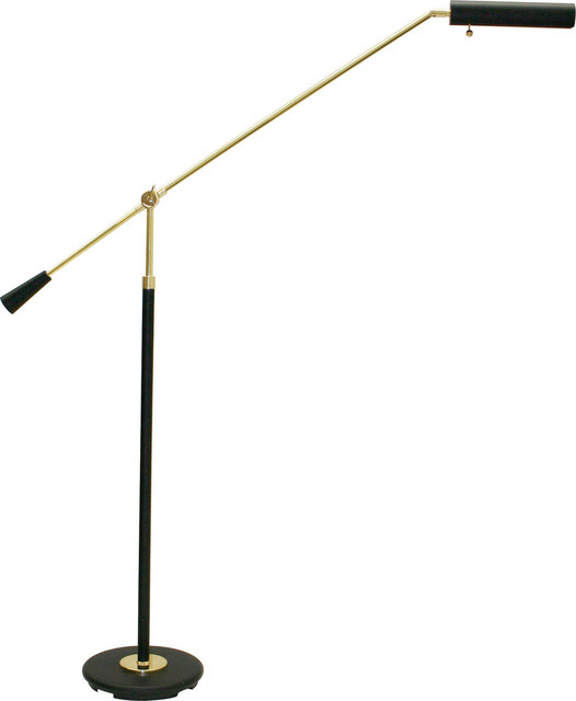 Grand Piano Counter Balance Floor Lamp, Black Transitional Floor Lamps by HedgeApple