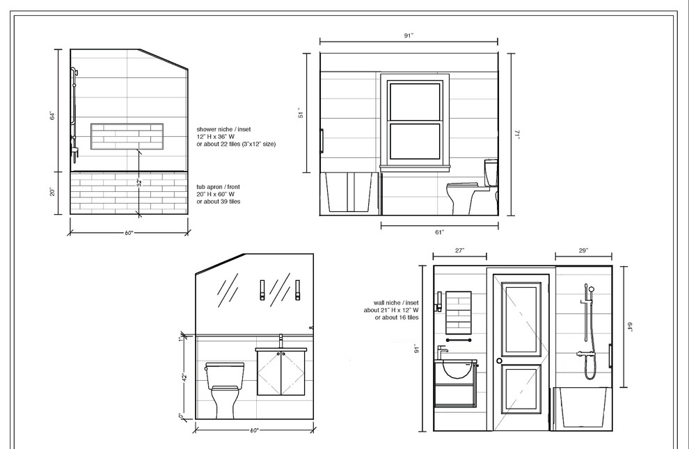 Bathroom Wall Tile Height: How High Should You Go? - BELK Tile