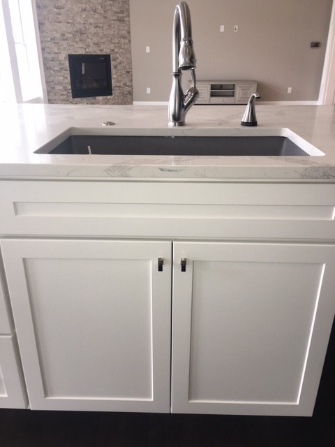 Inspiration for a transitional home design remodel in Columbus