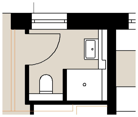Gästebadplanung - Grundriss