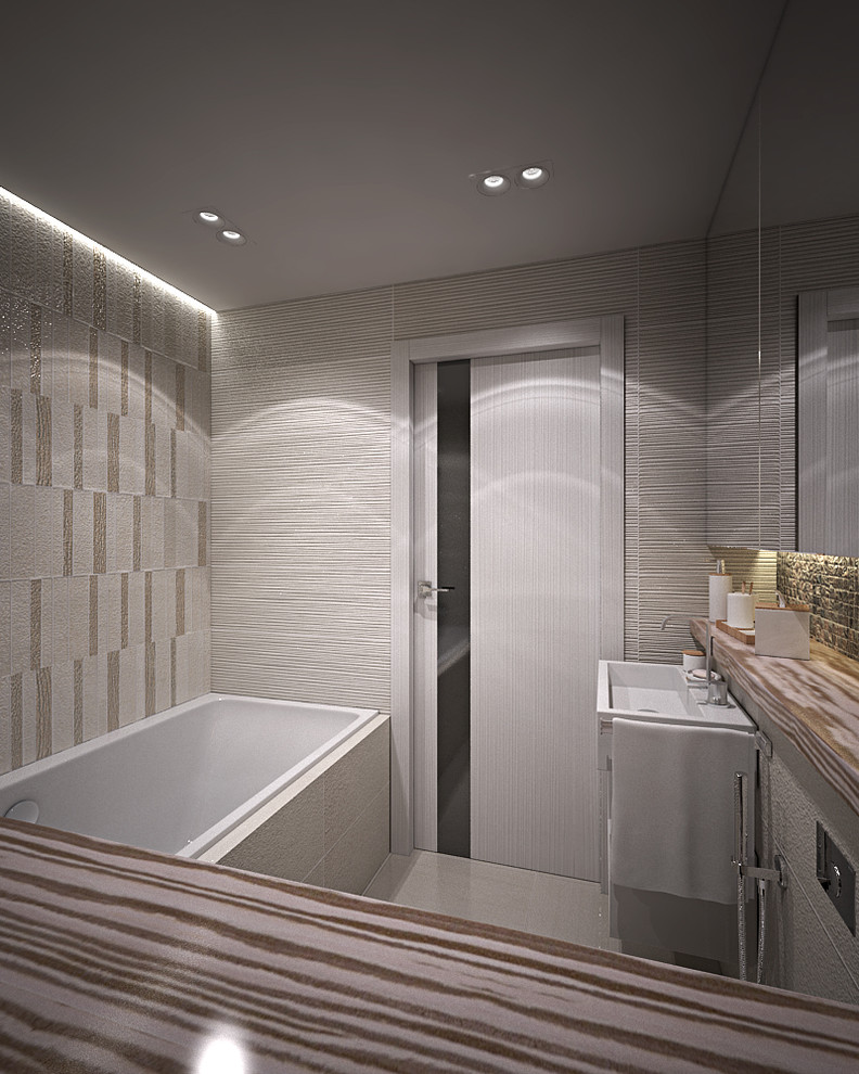 Дизайн-проект 3-х комнатной квартиры,103 м2.  Стиль Современный