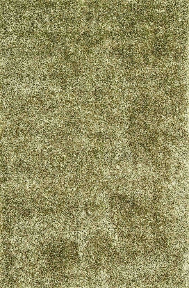 100% Polyester Carrera Shag Area Rug by Loloi, Green, 3'6"x5'6"