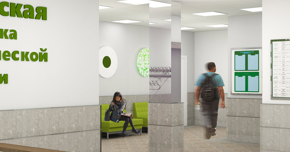 Входная зона Московской фабрики ортопедической обуви