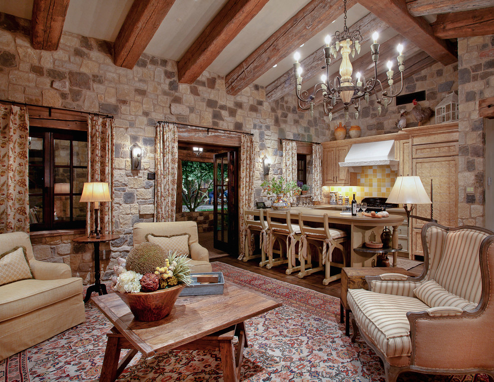 Inspiration for a country living room in Phoenix.