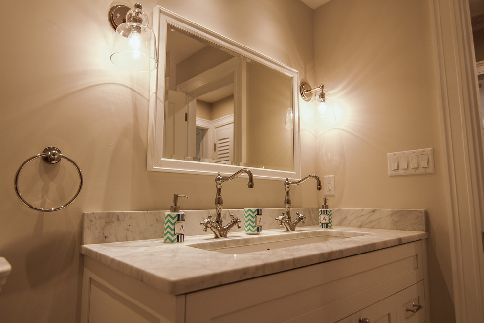 Design ideas for a large traditional bathroom in Boston.