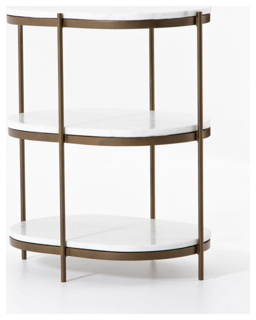 Felix Oval Nightstand Transitional Nightstands And Bedside Tables