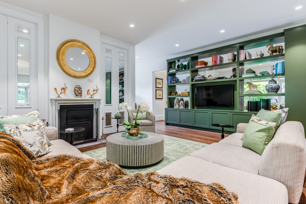 Eclectic living room in Other.