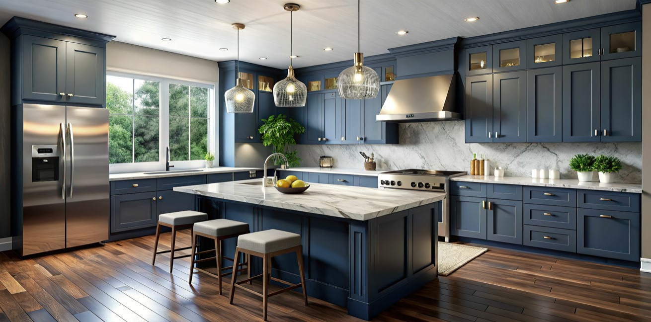 modern new kitchen construction