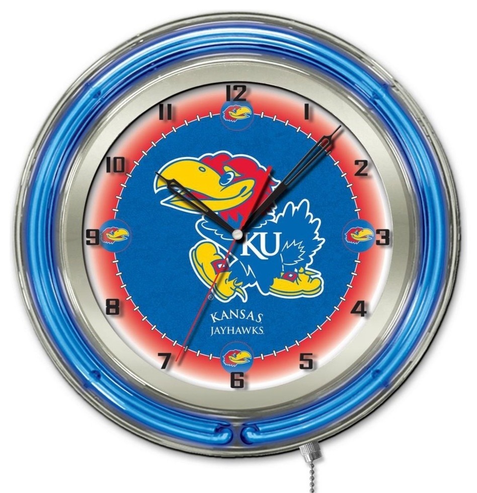 Kansas 19" Neon Clock