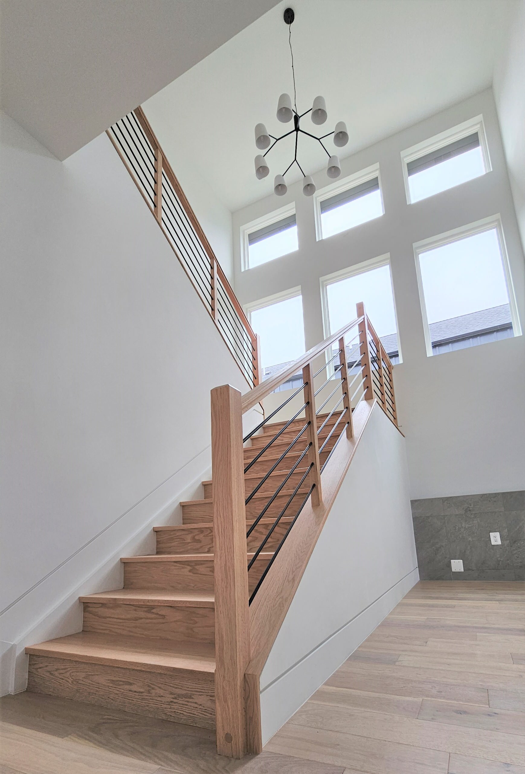 108_Red Oak Stairs in Light Filled Space, Fairfax, VA 22031